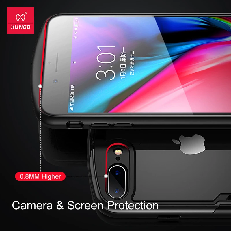 Чехол для телефона Xundd iphone SE2 чехол iPhone 7 8 противоударный мягкий прозрачный