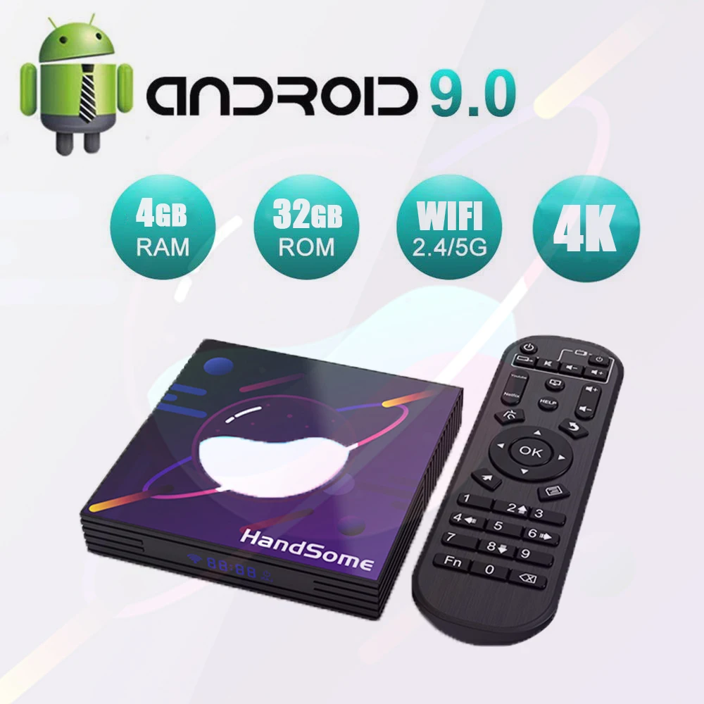 A95X R3 медиаплеер Android 9,0 4GB ram 64GB 32GB 4K Smart tv Box RK3318 2,4G/5 GHz Wifi USB3.0 Google Play Netflix Youtube - Цвет: 4G 32G