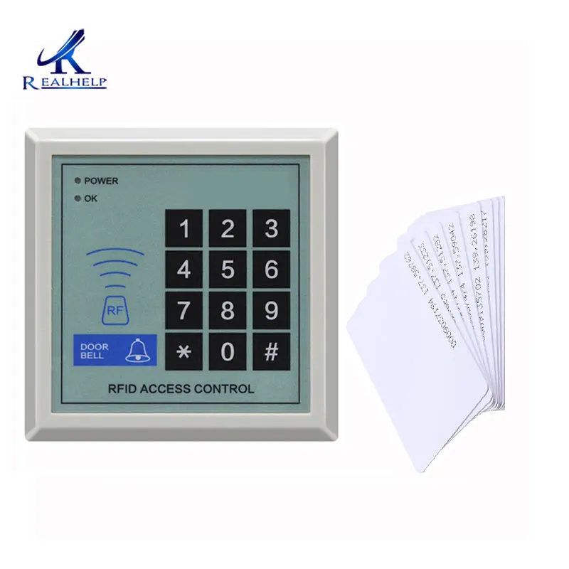 door access keypad 2000Users Simple RFID Access Control EM ID  Card 125KHZ WG Standalone Access Keypad and Proximity Code Access Reader automatic door lock system for home Access Control Systems