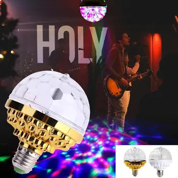 

2020 Led Stage Light Disco Ball E27 Full Color 6W RGB Projector Crystal Magic Ball DJ Dance Party Effect Bulb Lamp