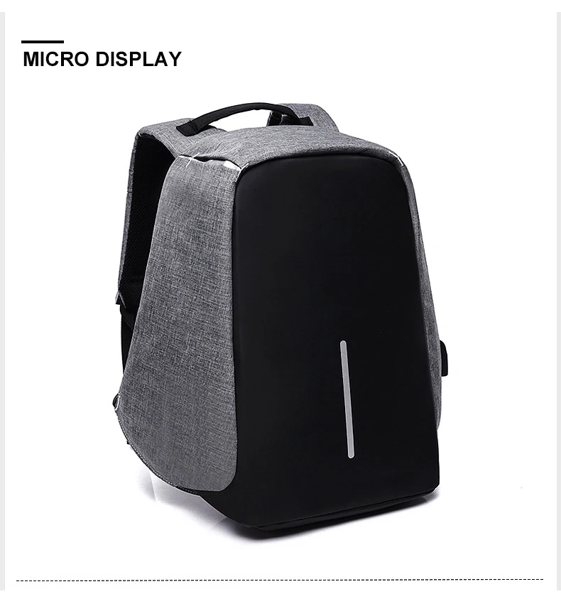 Anti-theft Backpack Bag 15.6 Inch Laptop Men Backpack Waterproof Business USB Charger Rucksack Travel Backbag School Backpack