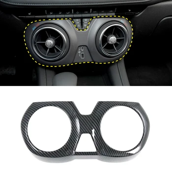 

Fit for Chevrolet Blazer 2019 2020 Car Accessories ABS Carbon Center Air Condition Vent Outlet Cover Trim 1pcs