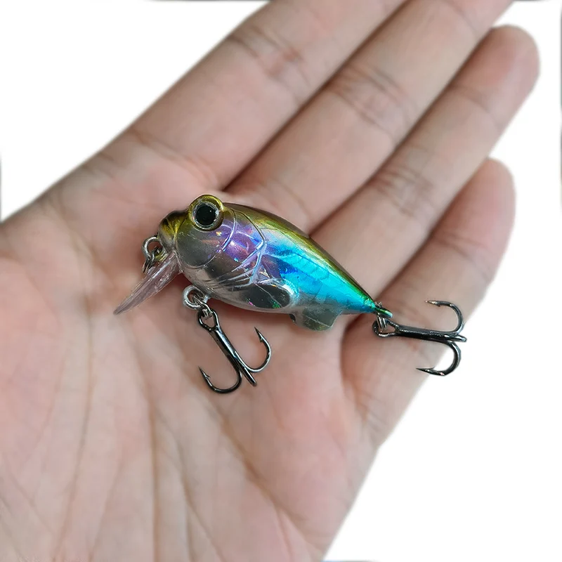 1PCS New Japanese Design Hard Fishing Lure 4cm/5.2g Mini Crank Bait For  Pike Perch Bass Sinking Crankbait Pesca