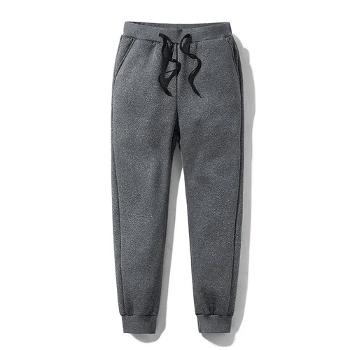 Мужские зимние теплые штаны, мужские флисовые штаны для бега, плотные спортивные штаны, плотные штаны, уличная одежда, мужские брюки с бархатной подкладкой, L 6XL - Цвет: grey