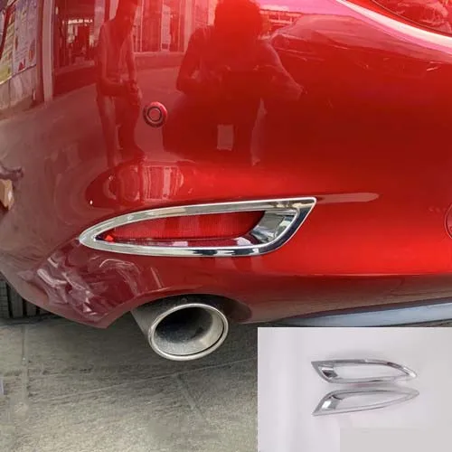Автомобильный Стайлинг ABS Автомобильный задний противотуманный светильник рамка наклейки блестки покрытие Автомобильные украшения аксессуары для Mazda 6 Atenza