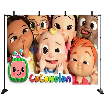 

Photography Backdrops Happy Birthday Cocomelon Party Custom Photo Studio Background Backdrop Vinyl Photo Backdrop