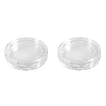 

20 Pcs Transparent Plastic Small Round Box Coin Box, 10 Pcs 23Mm & 10 Pcs 24Mm