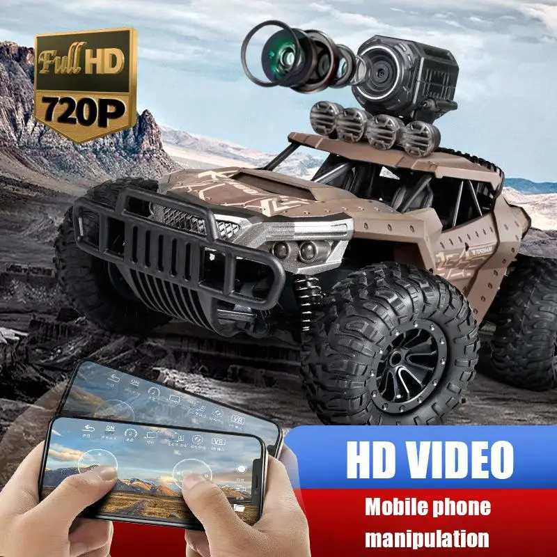 Dm-1803 High Speed Remote Control Vehicle Cross-country Ultra Clear Wi Fi Camera-720p Army Card Rc Climbing Car Toy Boys' Gifts | Игрушки