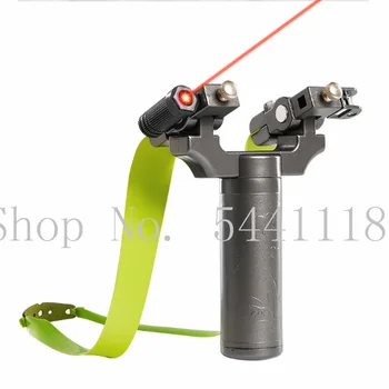 

High-precision slingshot 360 degree intelligent rotation automatic correction bow head swing arm laser aiming head slingshot