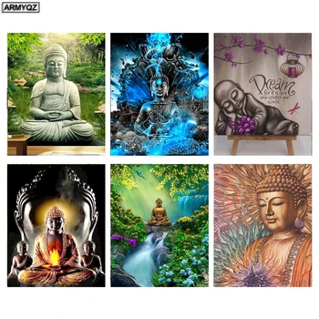 

5D Diamond Painting Buddha Statue Religion Full Drill Square Round Diamond Embroidery Sale Cross Stitch Kit Portrait Zen Craft