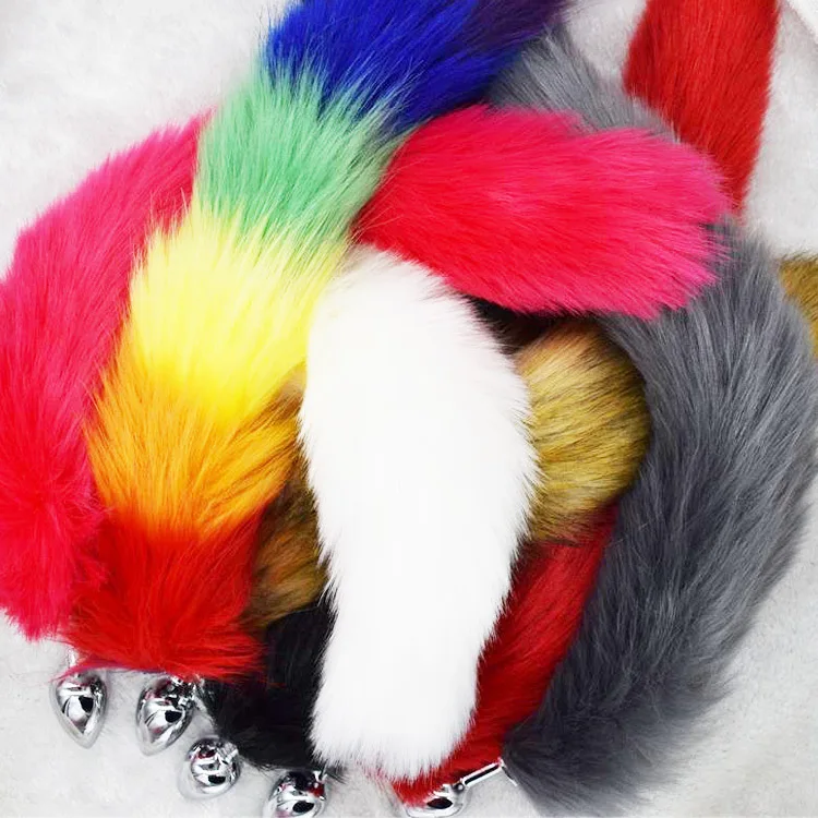 Stainless Steel Faux Fox Tail Toy Stopper Gift Gags /& Practical Jokes Toy Tail