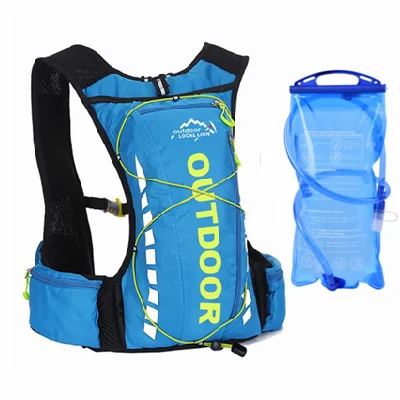 with water bag 10L мужской женский горный велосипед с водонепроницаемой сумкой для воды на открытом воздухе велосипедный рюкзак для альпинизма пешего туризма Походное питье Велоспорт рюкзак - Цвет: with water bag