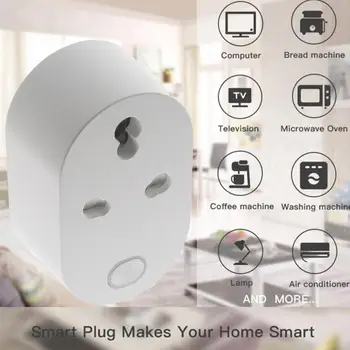 

Wireless Wifi Controlled Smart Socket Mobile APP Operation Timing Switch Voice Control Work with Google home Amazon Alexa IFTTT