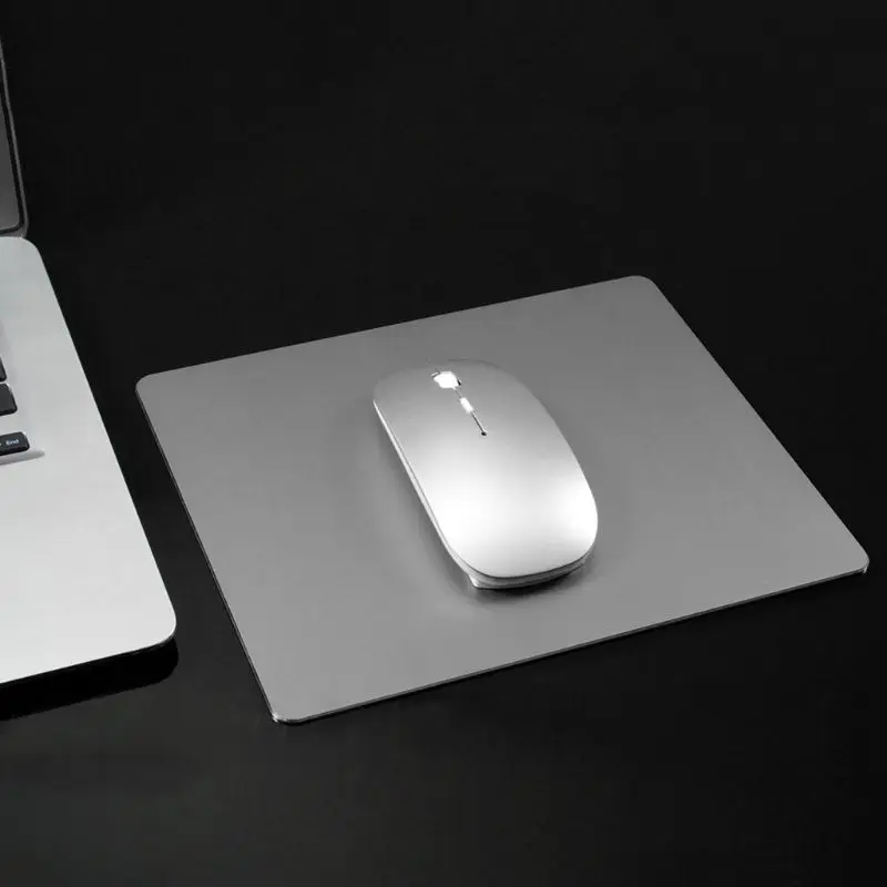 22x18CM Aluminum Alloy Mouse Pad Anti-slip Mousepad Gaming Mice Mat for Computer