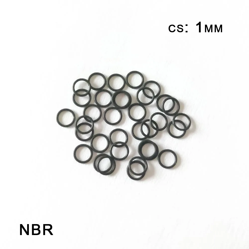 Rubber O Rings NBR Seal Ring Specification CS 1mm OD 3mm-44mm