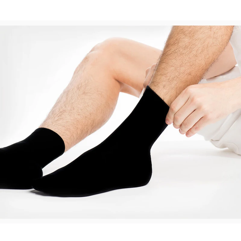 Xiaomi мужские носки 5 пар коротких носков/средней длины Носки впитывающие влагу бактериостатические мягкие удобные