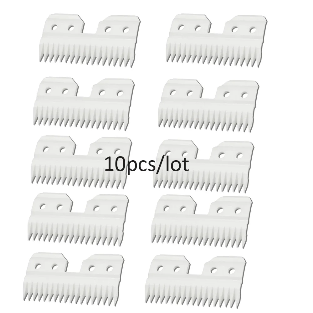 10PCS 18 зубьев Pet clipper Резак Керамические движущиеся лезвия замена лезвия подходит для Oster A5 серии - Цвет: 10PCS