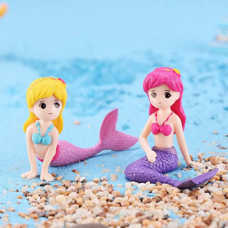 Рисунки из мультфильма ПВХ Русалка модели Аниме Фигурка водяное Украшение