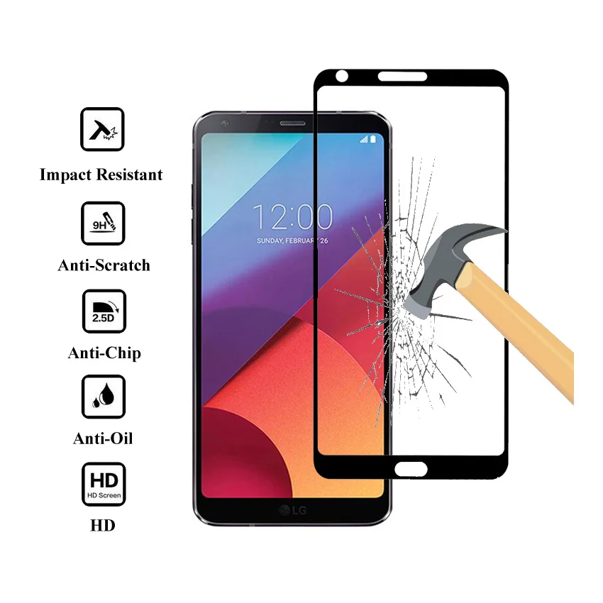 

For LG G6 Glass Full Cover Premium 2.5D Tempered Glass For LG G6 Screen Protector Protective Glass