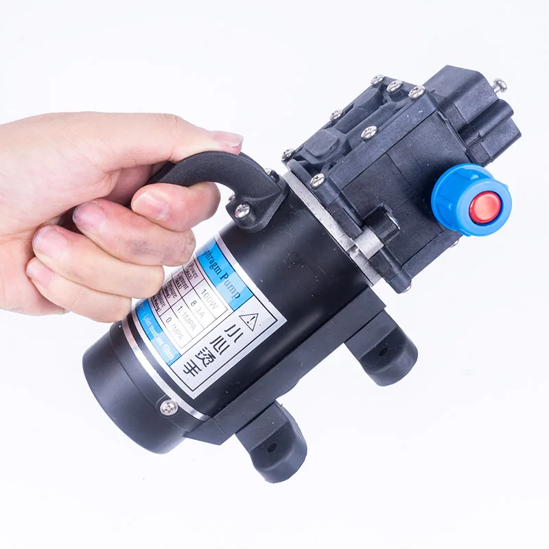 DC 12V 100W 1.1MPA 130PSI 8л/мин водяной насос высокого давления электрический мембранный