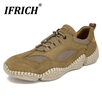 

Popular Casual Sneakers For Men Black Leather Mens Walking Shoe Breathable Men Casual Original Shoes Anti-Slippery Male Sneakers