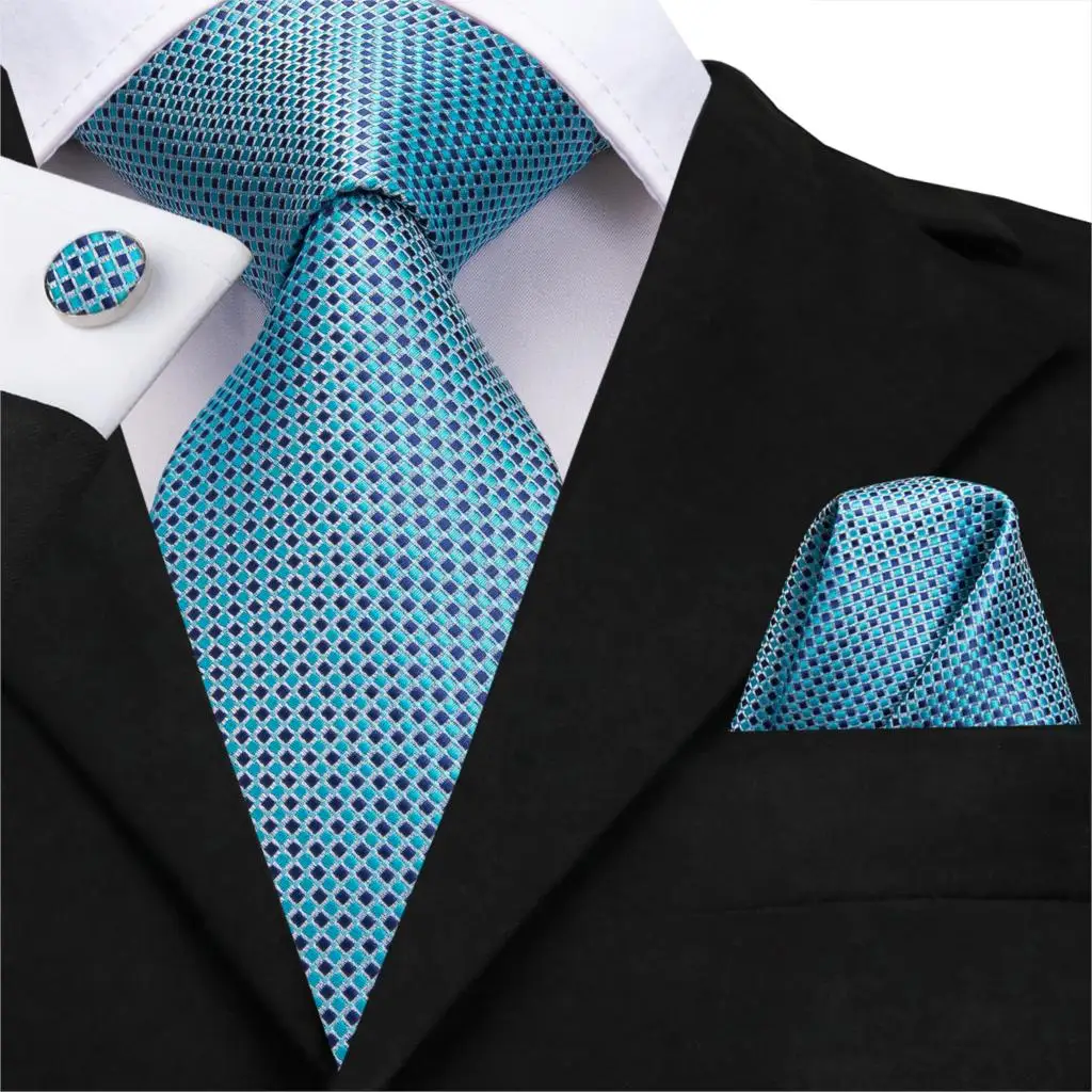 C-3170 C-3164 Hi-Tie золотые цветочные шелковые галстуки для мужчин Hanky набор запонок Роскошные градиентные мужские галстуки для свадебной вечеринки Шелковый набор - Цвет: C-3170