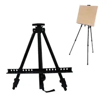Ремесленные принадлежности портативный черный художник открытый Железный мольберт настольная подставка для путешествий эскиз Складной Телескопический Дисплей