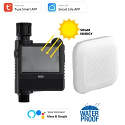Irrigateur de jardin intelligent Tuya, wi fi, RF, Hub, minuterie d'arrosage, minuterie d'irrigation, commande vocale ON/OFF, Alexa et Google, taille 1/2/3/4 pouces 