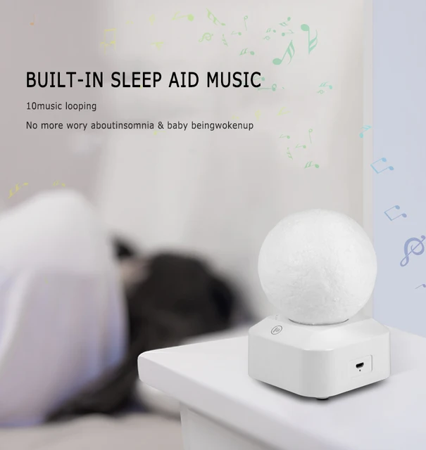 White Noise Machine Sleep Colorful Light Music Sleep Aid Therapy Sound