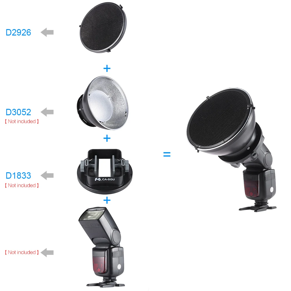Andoer 16,7 см Рассеиватель Вспышки сотовая сетка для Nikon Canon speedlight beauty Dish абажур рассеиватель Speedlite