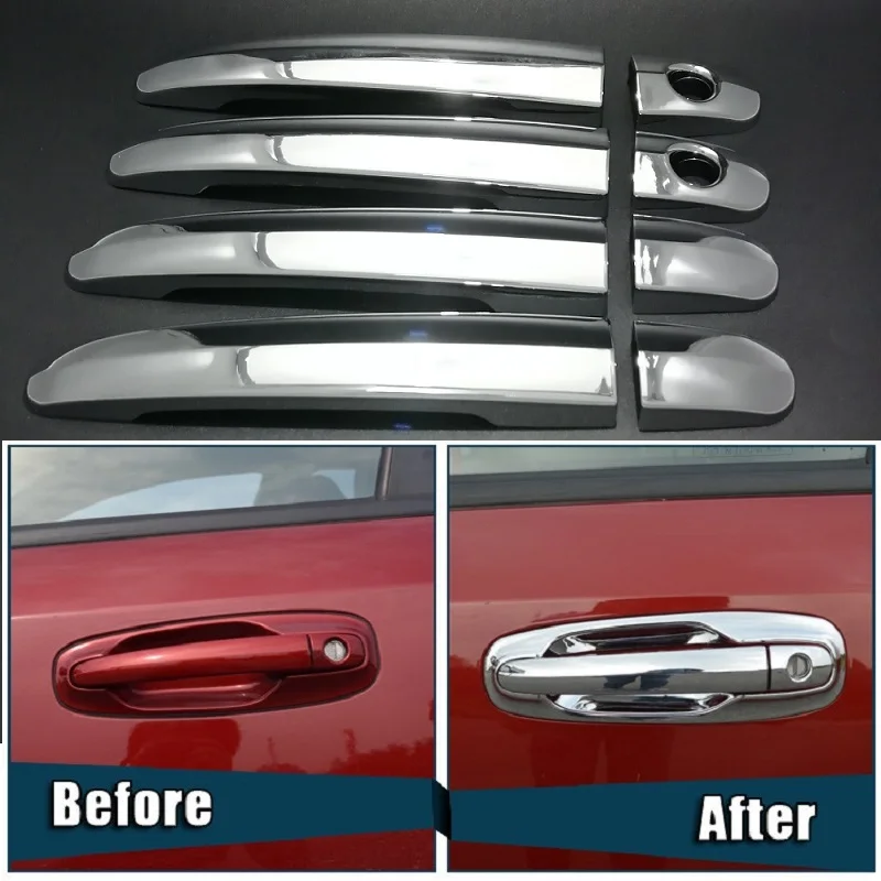 Хромированная внешняя дверная ручка Крышка для Chevrolet Lacetti Optra Daewoo Nubira Suzuki forenza Holden Viva наклейки автомобильный Стайлинг