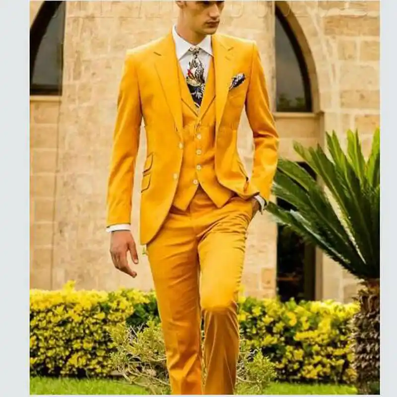 mustard yellow blazer mens