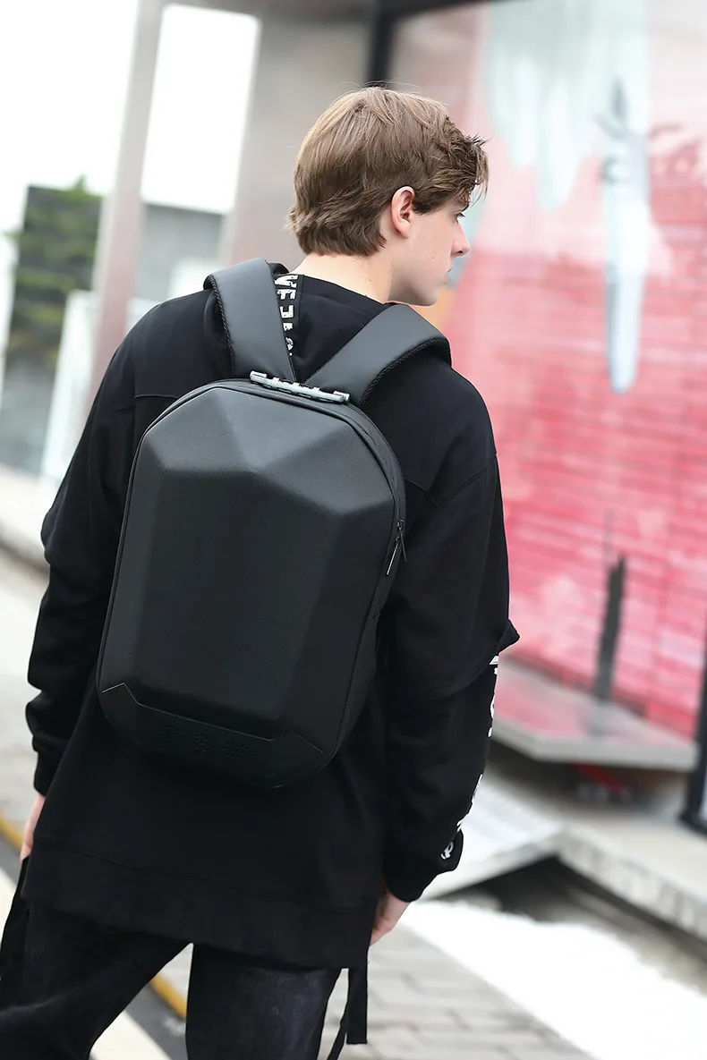 Fashion Man Backpack 15.6 Inch Laptop USB Charging Bluetooth Speaker Male Bags Recharging Multi-layer Space Travel Anti-thief