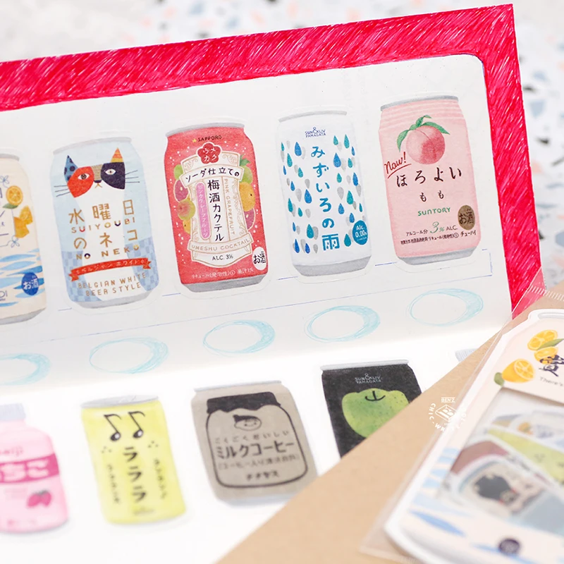Японские закуски бумажные этикетки наклейки ремесла Декоративные Стикеры для скрапбукинга Diy Kawaii Канцелярские Стикеры s Pack