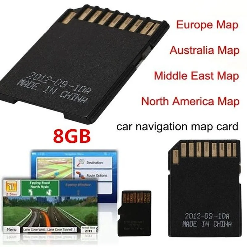 8G Автомобильная GPS-навигационная карта TF-карта встроенное - Цена: 768,02 руб.