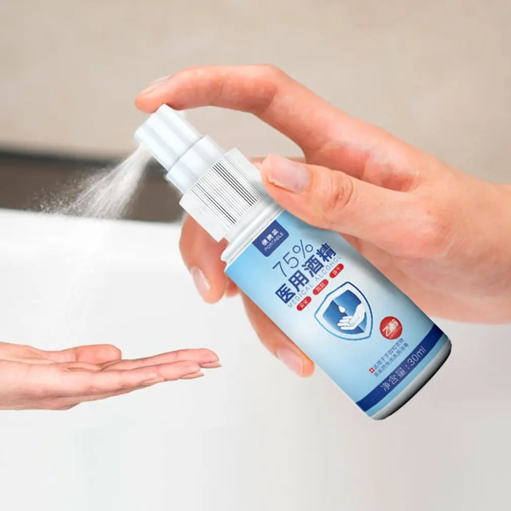 

30ml 75% Disinfection Alcohol Carry-on Disposable Hand Alcohol Disinfection Spray Bottled Epidemic Prevention Hand Sanitizer