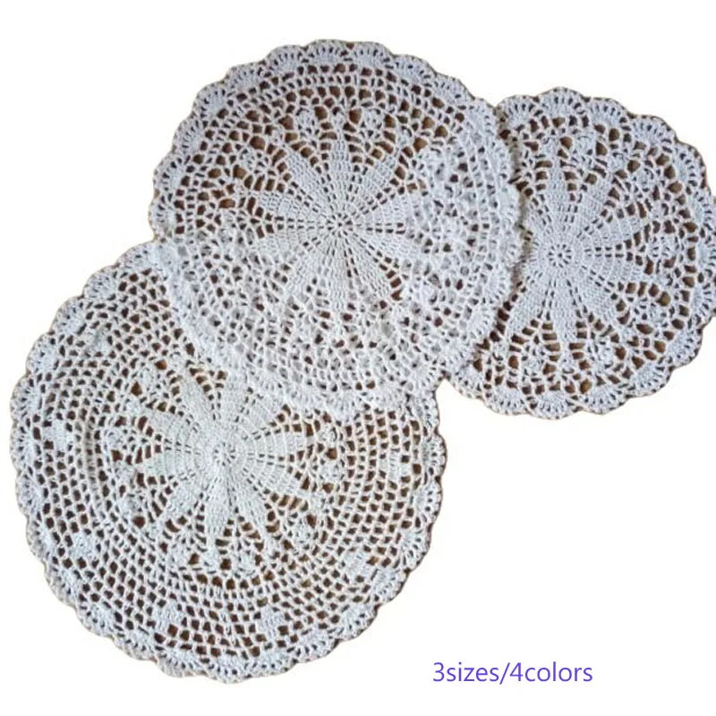 Modern lace cotton crochet Placemat coffee Table place Mat cloth Doily Cup drink tea Coaster mug wedding Christmas Pad kitchen | Дом и сад
