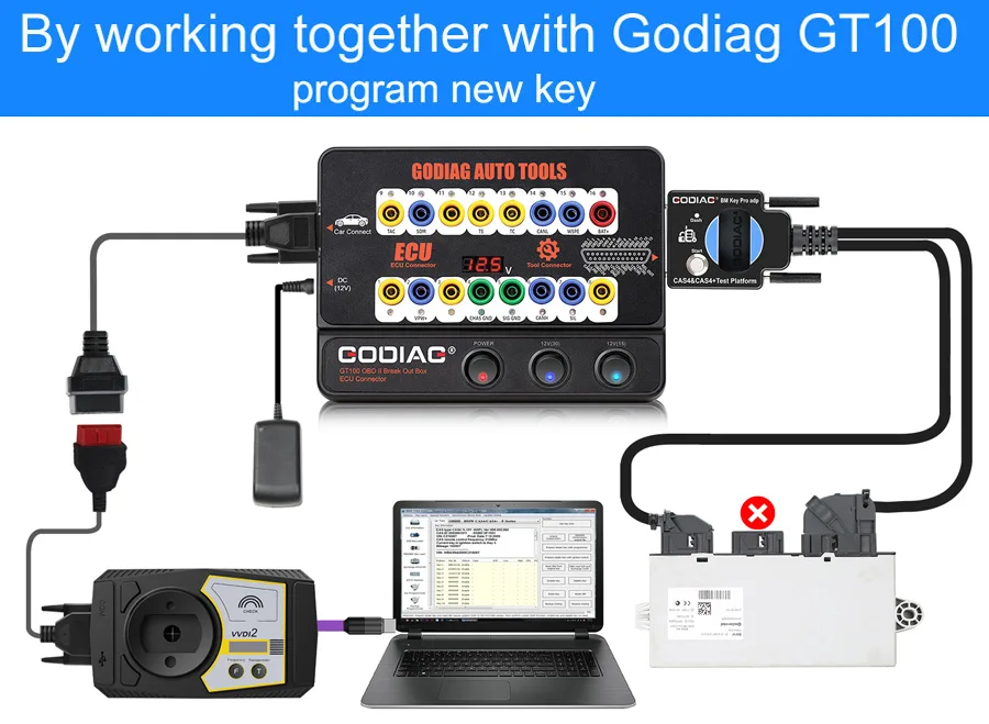 working together with Godiag GT100program new key working together with Godiag GT100program new key