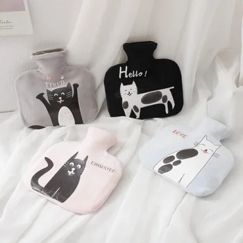 

Cartoon Flannel Hot Water Bottles Explosion-proof Reusable Hand Warmer Water-filling Hot-water Bags Winter Warming Products