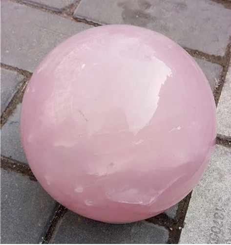 327 натуральное сырье Quartzo Rosa Bola de Cristal Chakra