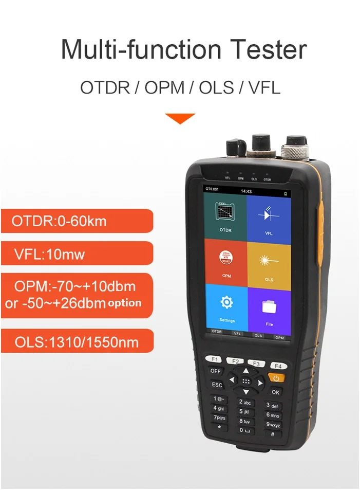 TM290 Smart OTDR 1310 1550nm with VFL/OPM/OLS