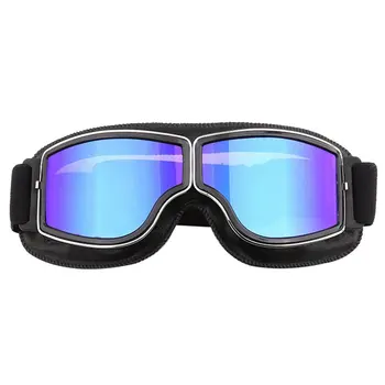 

New Motorcycle Goggles Off-Road Riding Glasses Retro Leather Glasses Anti-Sand Personality Glasses Anti-Fall