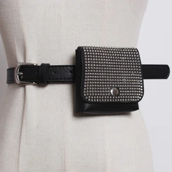 

[EWQ] 2020 New Spring Summer Fashion High Quality Alloy Buckle Rivet Decorative PU Leather Casual Belt Woman All-match BL747