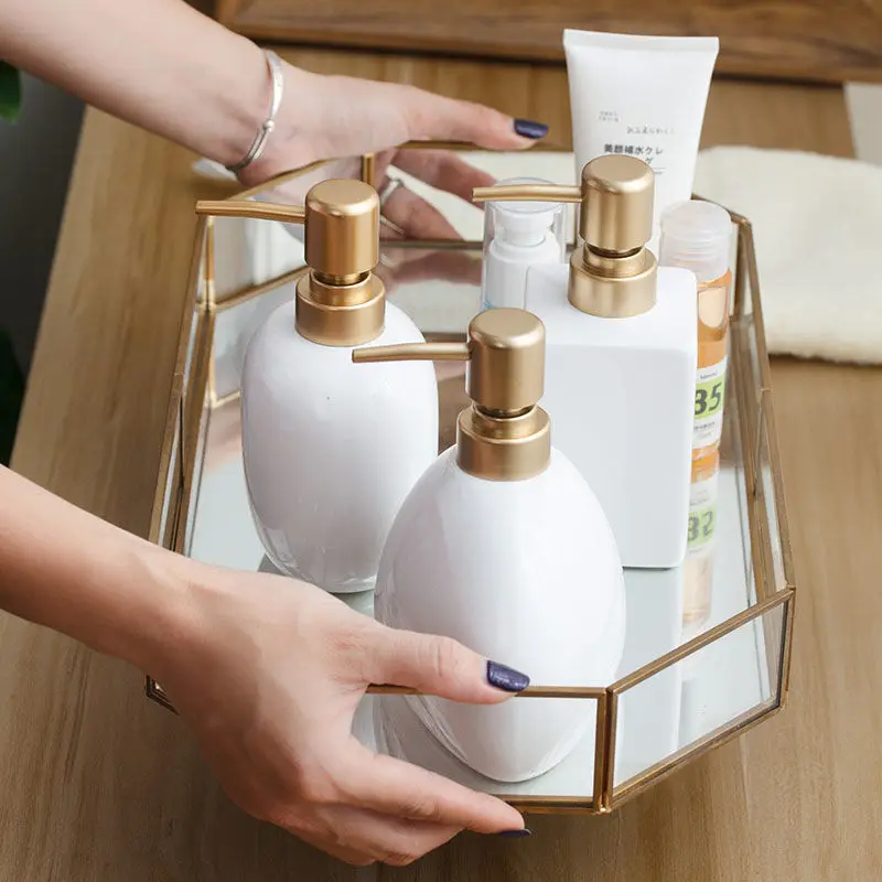 NEWYEARNEW Ceramic liquid soap dispensers Emulsion Bottles Latex Bathroom Accessories set Wedding Gift | Дом и сад