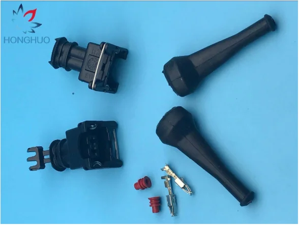 10 Pz/Lotto Tyco Amp Junior Power Timer 2 Vie Carburante Iniettore Connettore Ev1 282189-1