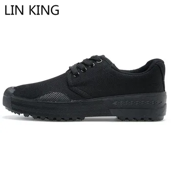 

LIN KING Fashion Camouflage Men Vulcanized Shoes Casual Canvas Shoes Unisex Sneakers New Wear Resisting Soft Sole Trainers Shoes