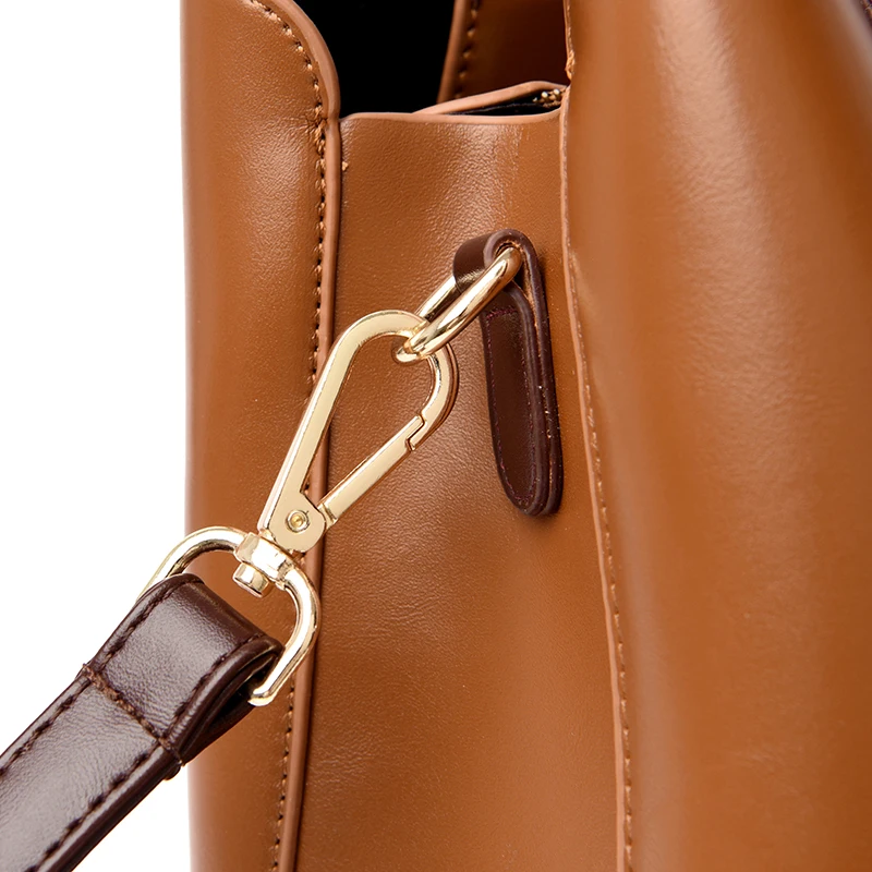 Модная женская сумка темперамент коричневый qualityPU плечо портативный диагональный большой емкости Женская посылка