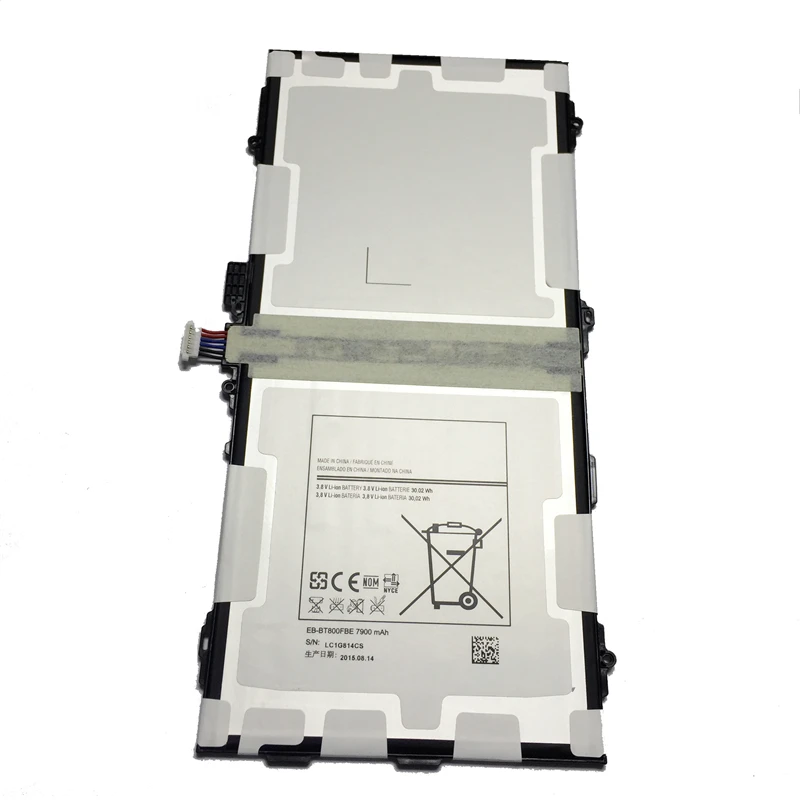 Аккумулятор для планшета EB-BT800FBE Сменный аккумулятор Samsung Galaxy Tab S 10 5 T800 T801 T805 7900 мАч