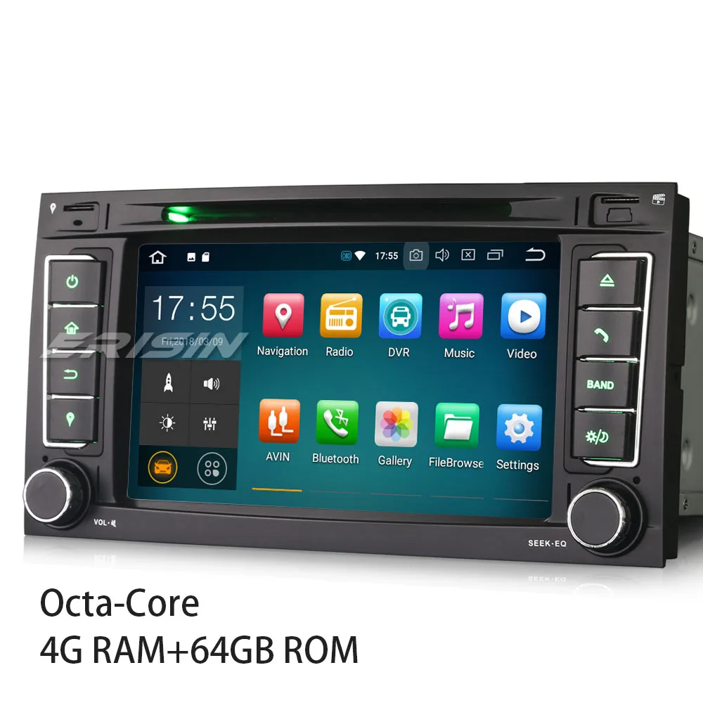 7956 Android 9,0 стерео для VW TOUAREG VW T5 Multivan TDT wifi 4G Радио DVD Авторадио мультимедийный плеер Canbus - Цвет: 4G RAM 64GB ROM