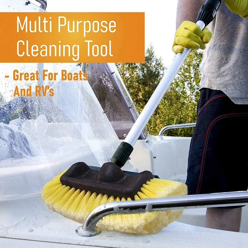 Car Wash Brush Head for Detailing Washing Vehicles, Boats, RVs, ATVs, Or Off-Road Autos, Super Soft Bristles for Scratch Resista